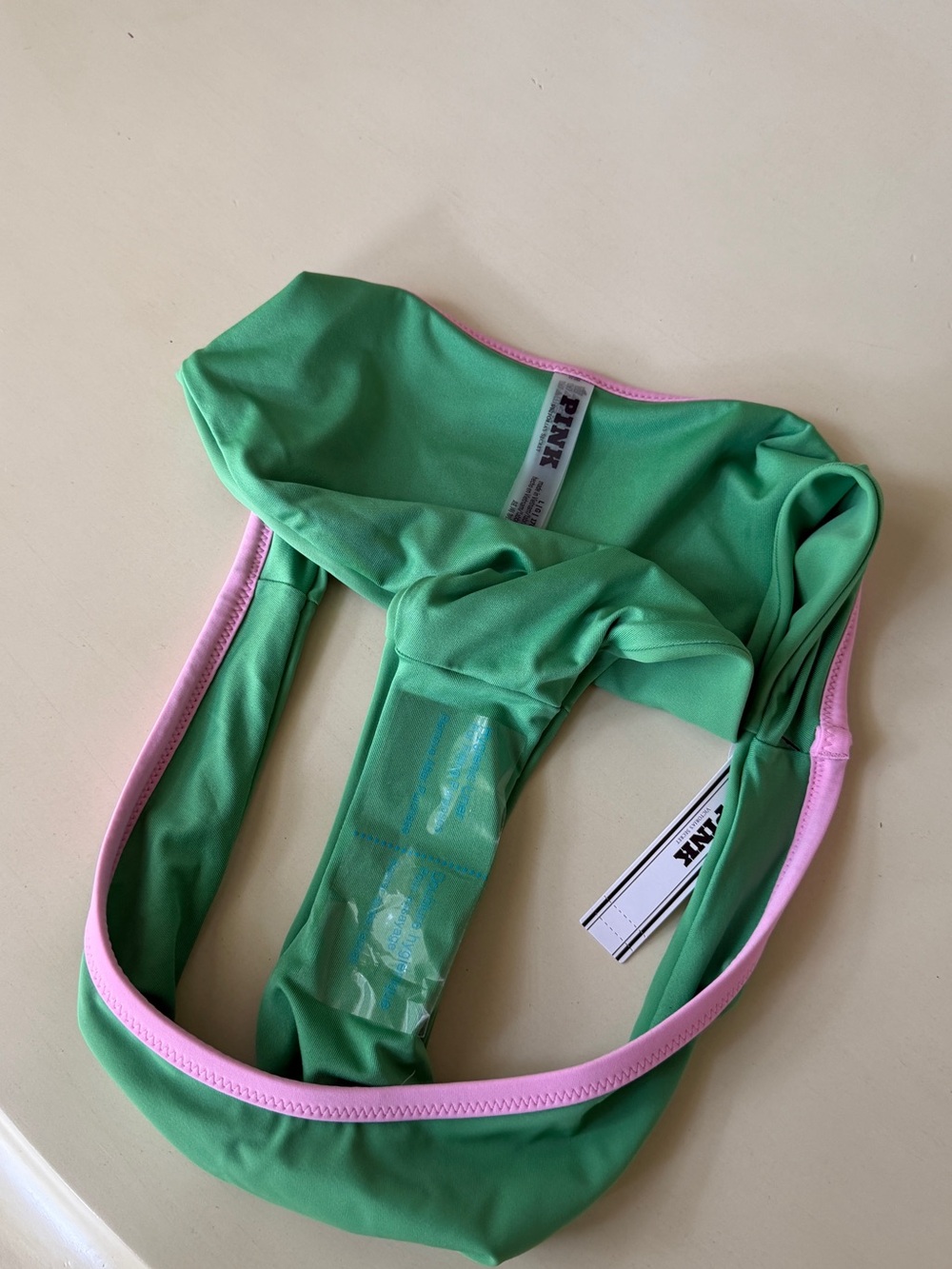 NWT PINK Victoria's Secret BRAZILIAN BIKINI BOTTOM in wild green - Picture 6 of 7